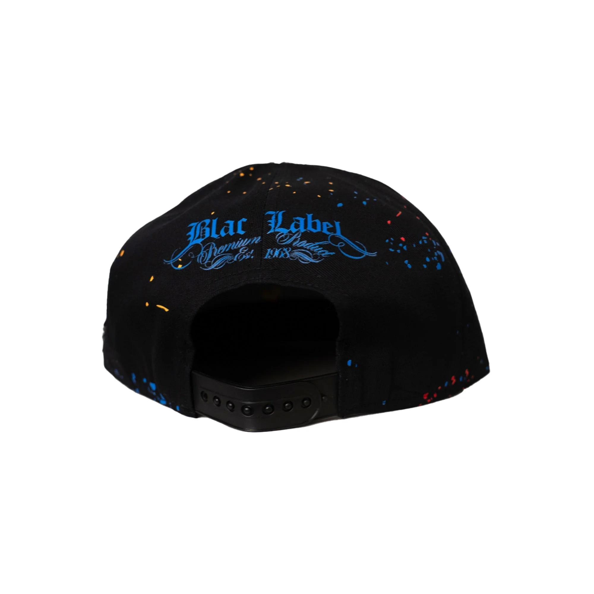 BLAC LABEL BLACK SPADES SNAPBACK HAT (BLACK) - Image 3