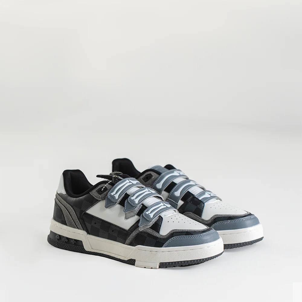 VULTURE STRAP SNEAKERS (BLACK CHECKERBOARD)