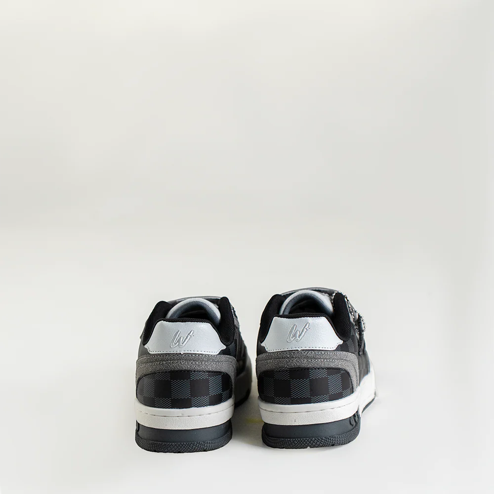 VULTURE STRAP SNEAKERS (BLACK CHECKERBOARD) - Image 3
