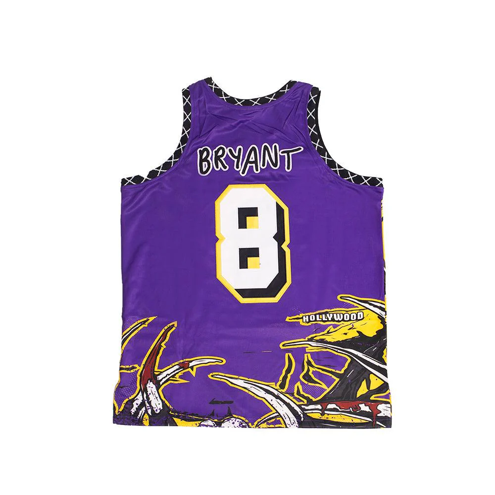 BRAND X AWAKEN THE BEAST IN LA BASKETBALL JERSEY (PURPLE) - Image 3