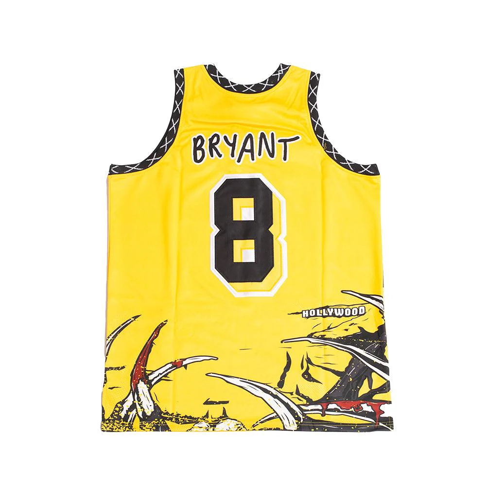 BRAND X AWAKEN THE BEAST IN LA BASKETBALL JERSEY (YELLOW) - Image 3