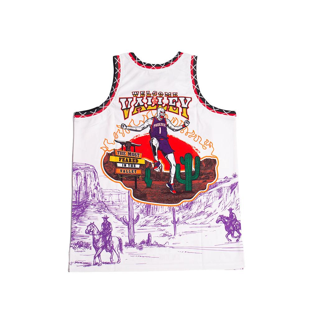 BRAND X HOT IN THE VALLEY YOUTH BASKETBALL JERSEY (PURPLE) - Image 2