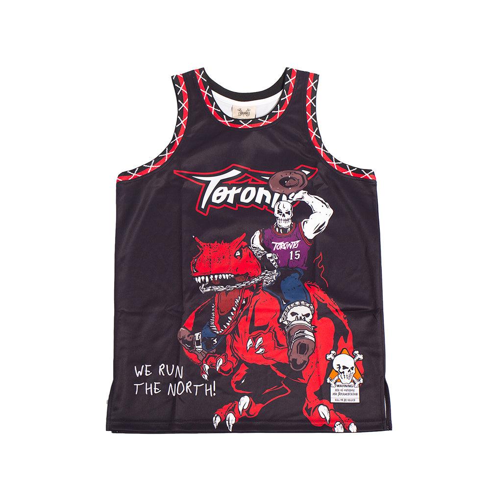 BRAND X WE RUN THE NORTH YOUTH BASKETBALL JERSEY (BLACK)