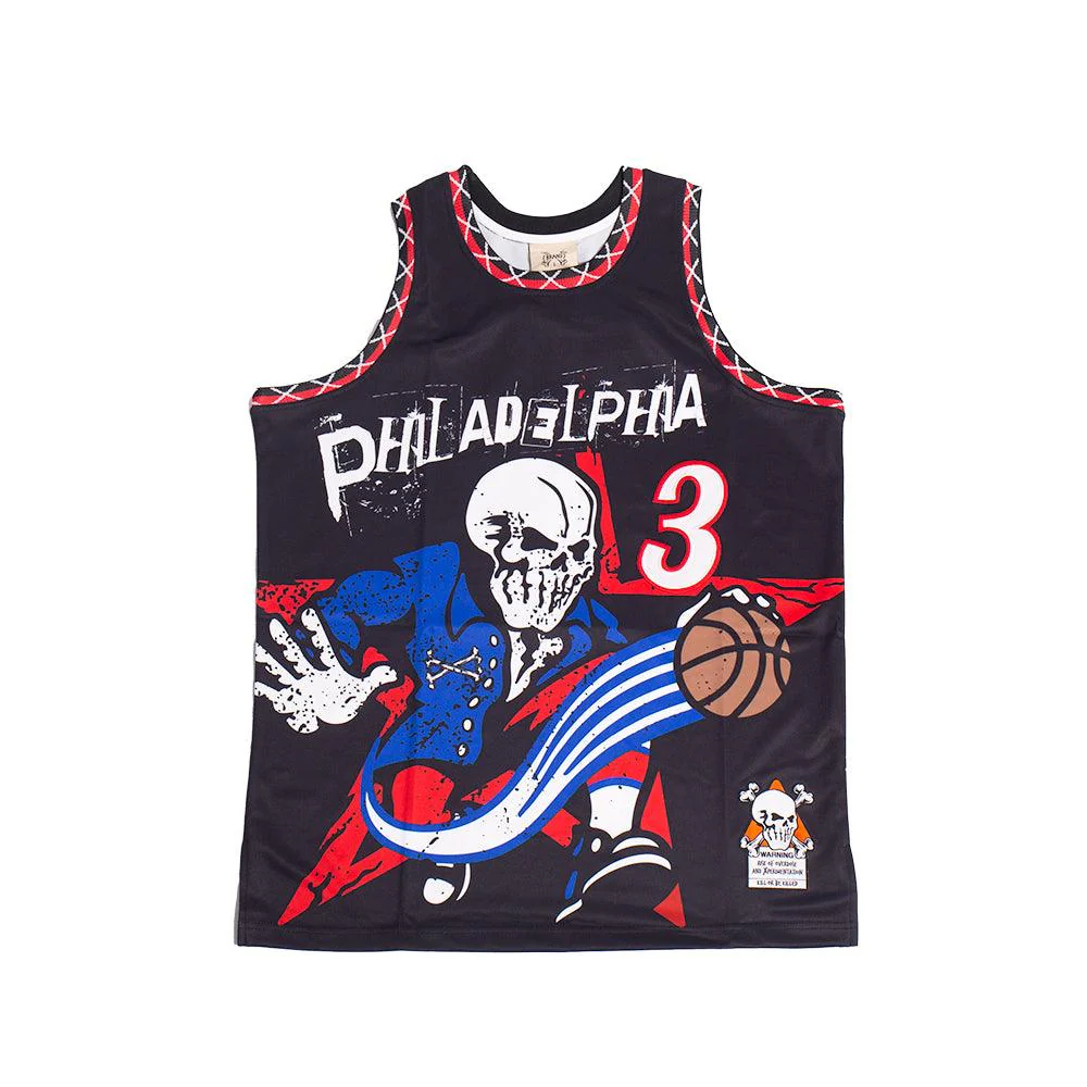 BRAND X PHILADELPHIA THE ANSWER YOUTH BASKETBALL JERSEY (BLACK)