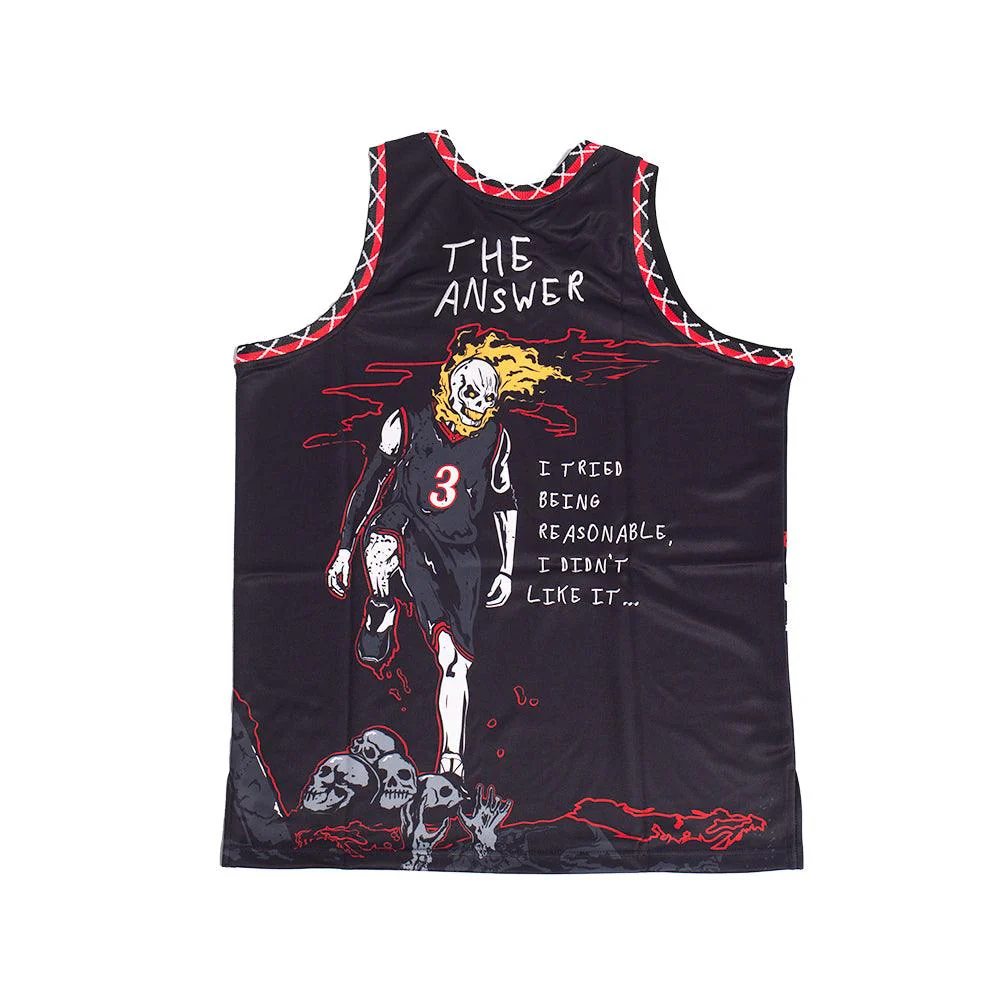 BRAND X PHILADELPHIA THE ANSWER YOUTH BASKETBALL JERSEY (BLACK) - Image 3