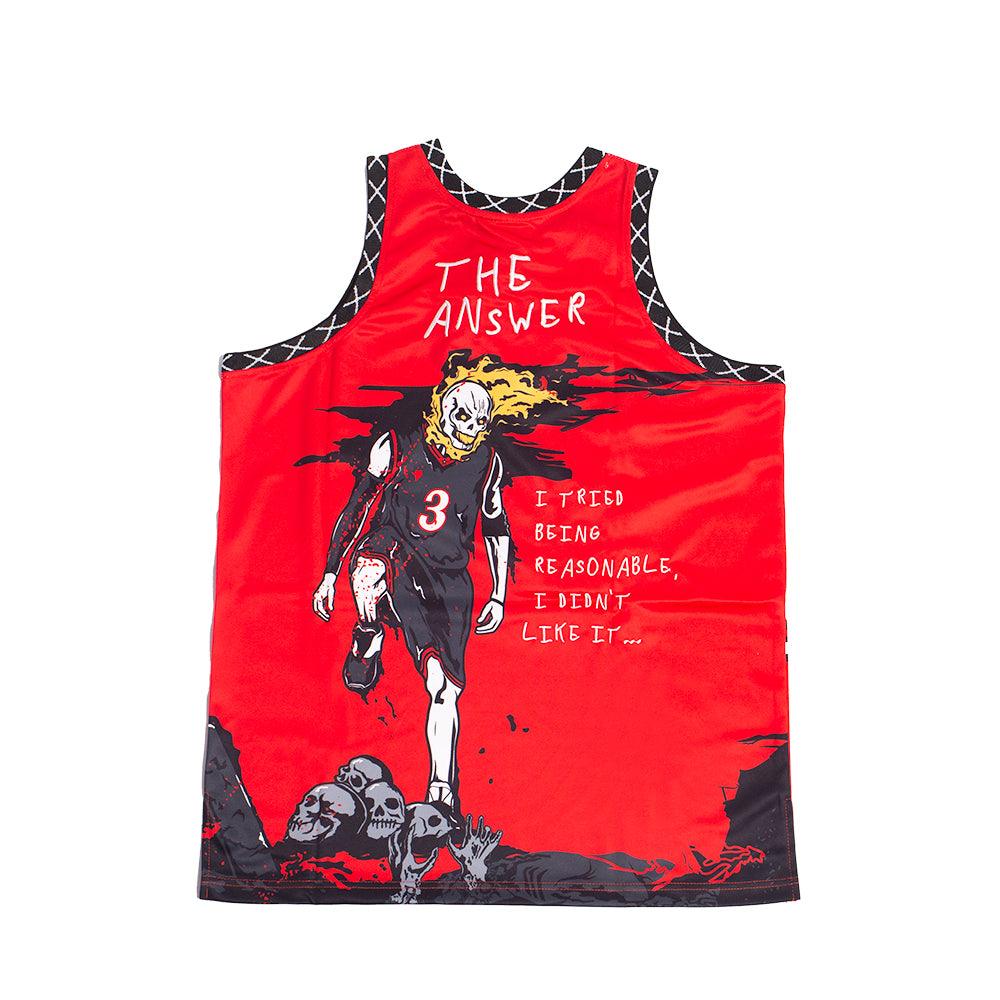 BRAND X PHILADELPHIA THE ANSWER YOUTH BASKETBALL JERSEY (RED) - Image 3