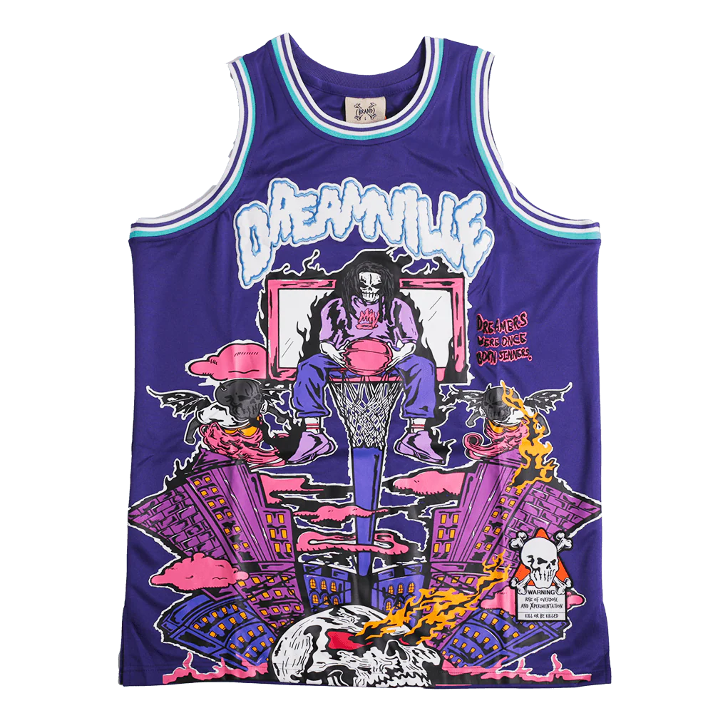 BRAND X DREAMVILLE YOUTH BASKETBALL JERSEY (PURPLE)