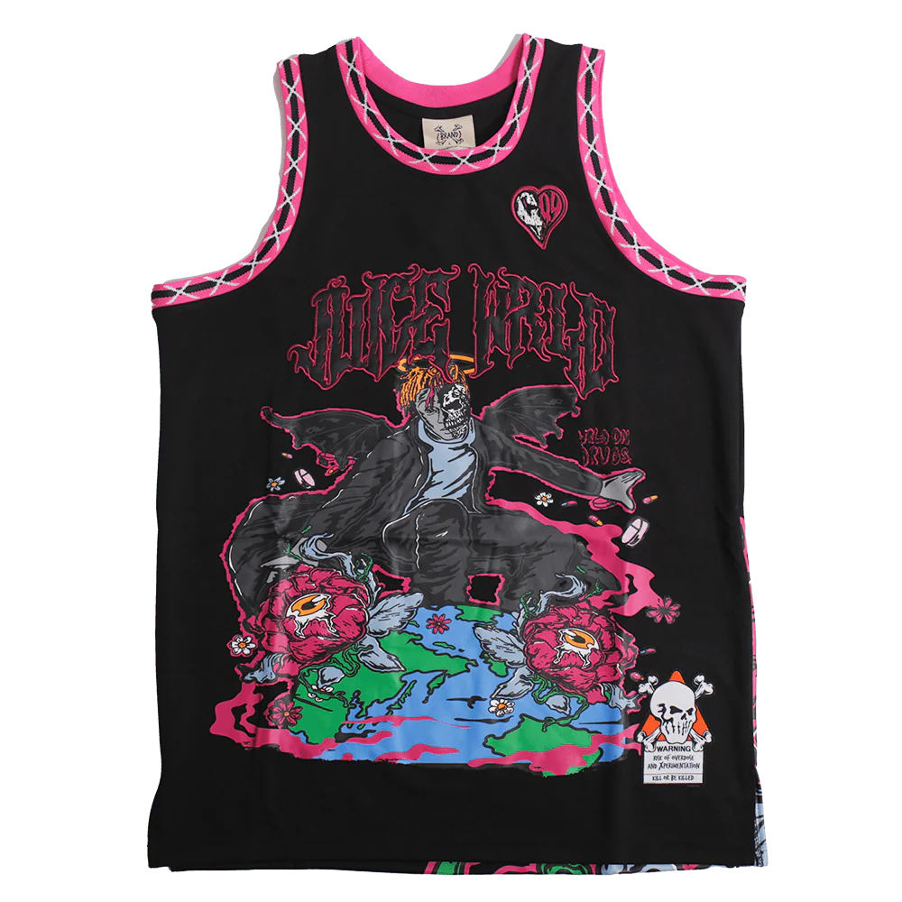 BRAND X JUICE WRLD 999 YOUTH BASKETBALL JERSEY (BLACK)