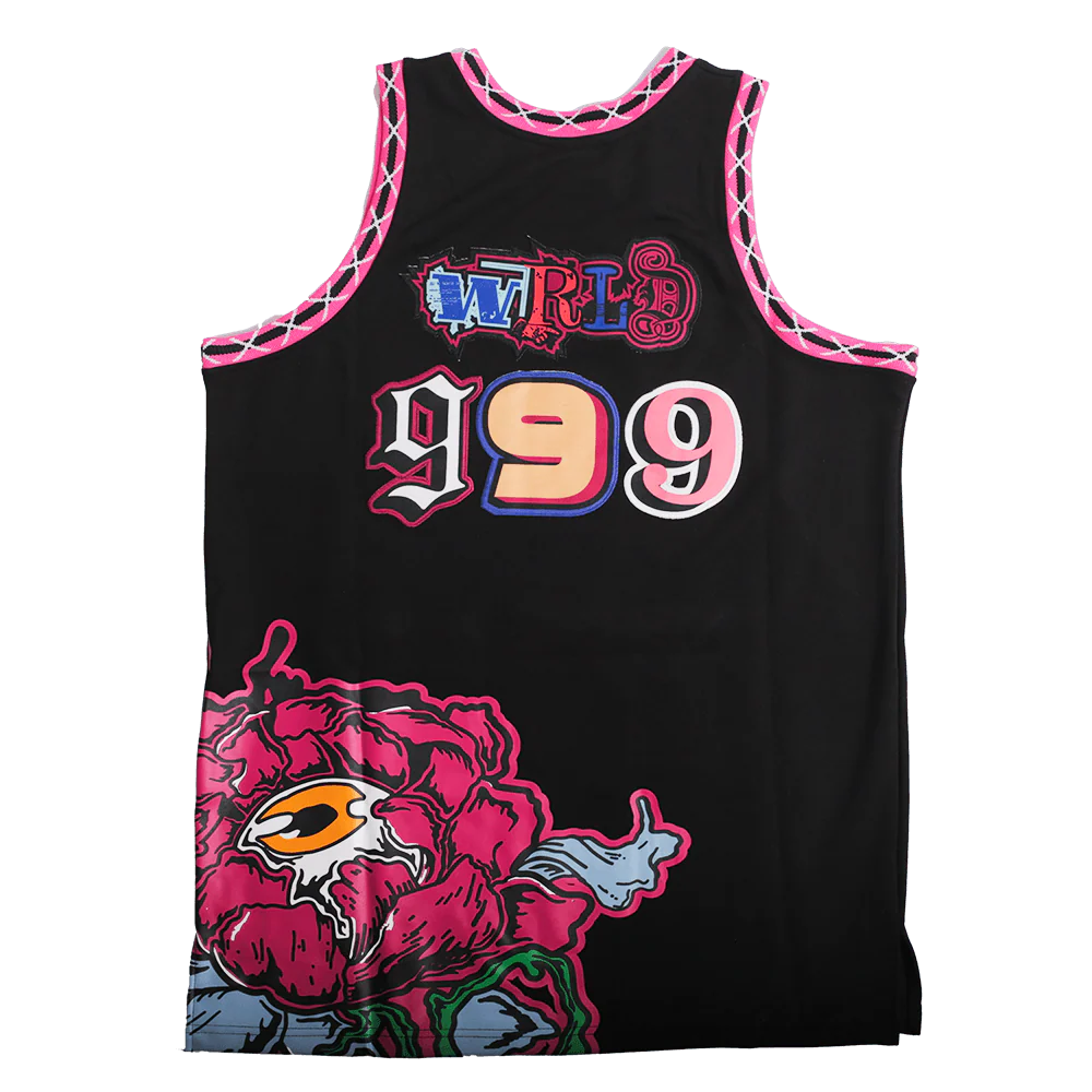 BRAND X JUICE WRLD 999 YOUTH BASKETBALL JERSEY (BLACK) - Image 2