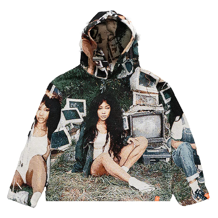 SZA CTRL TAPESTRY HOODIE - Image 3
