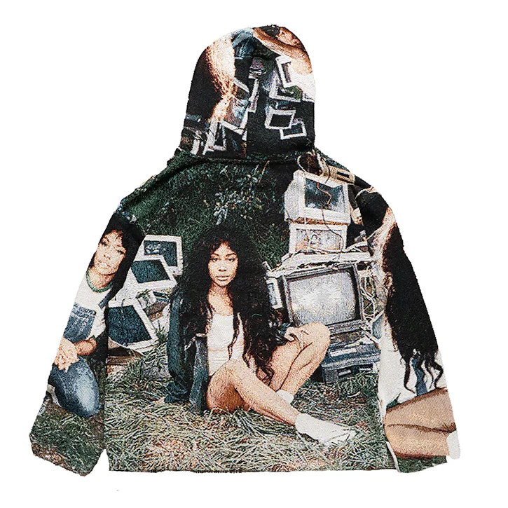 SZA CTRL TAPESTRY HOODIE - Image 4