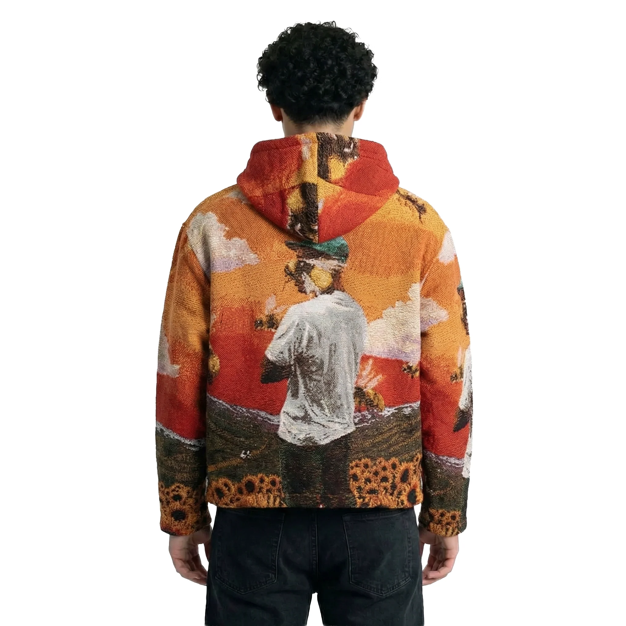 TYLER THE CREATOR FLOWER BOY TAPESTRY HOODIE - Image 2