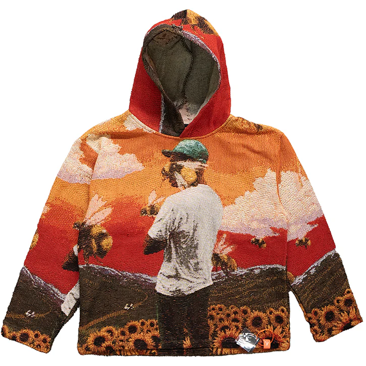 TYLER THE CREATOR FLOWER BOY TAPESTRY HOODIE - Image 3