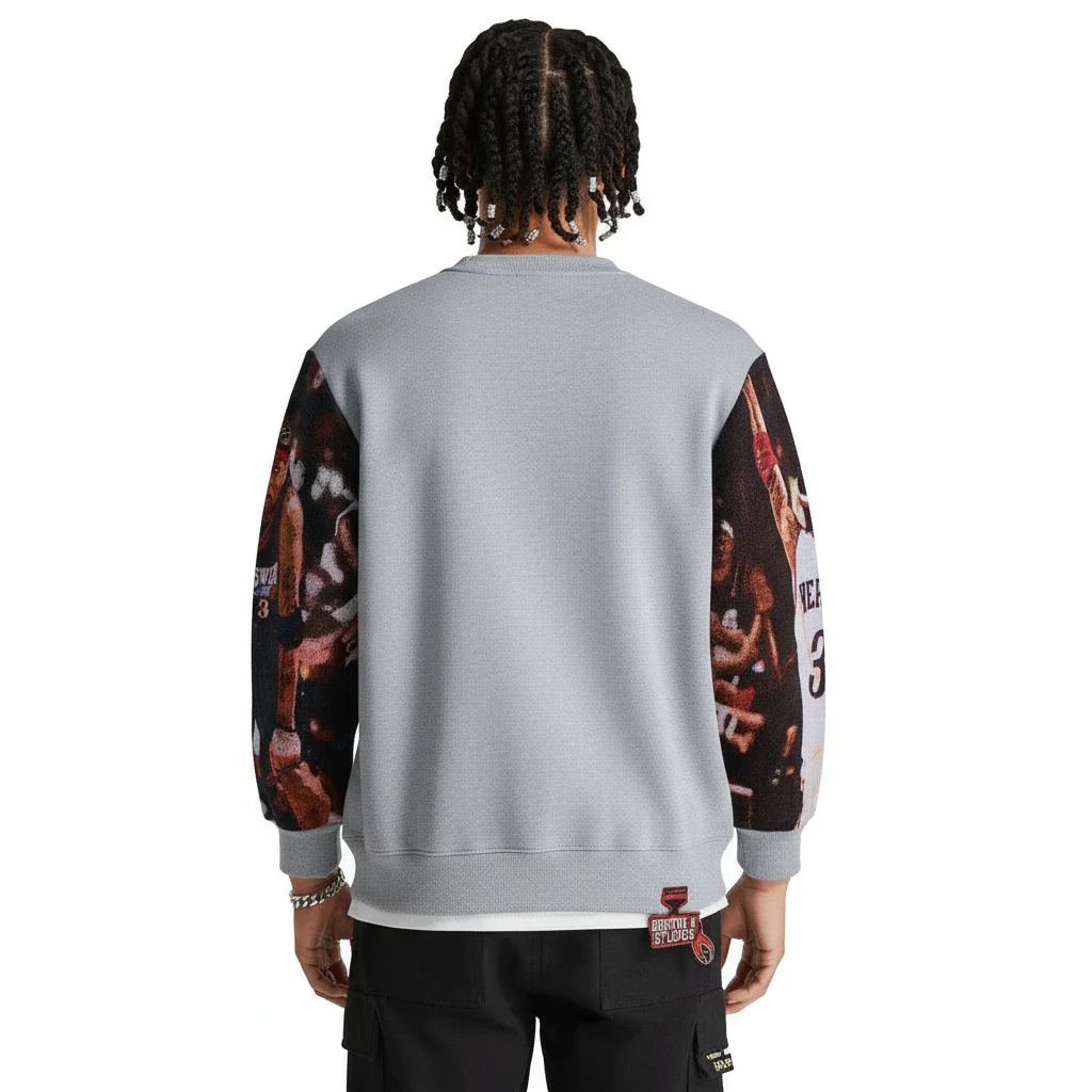 ALLEN IVERSON CUTOUT TAPESTRY SWEATSHIRT - Image 2