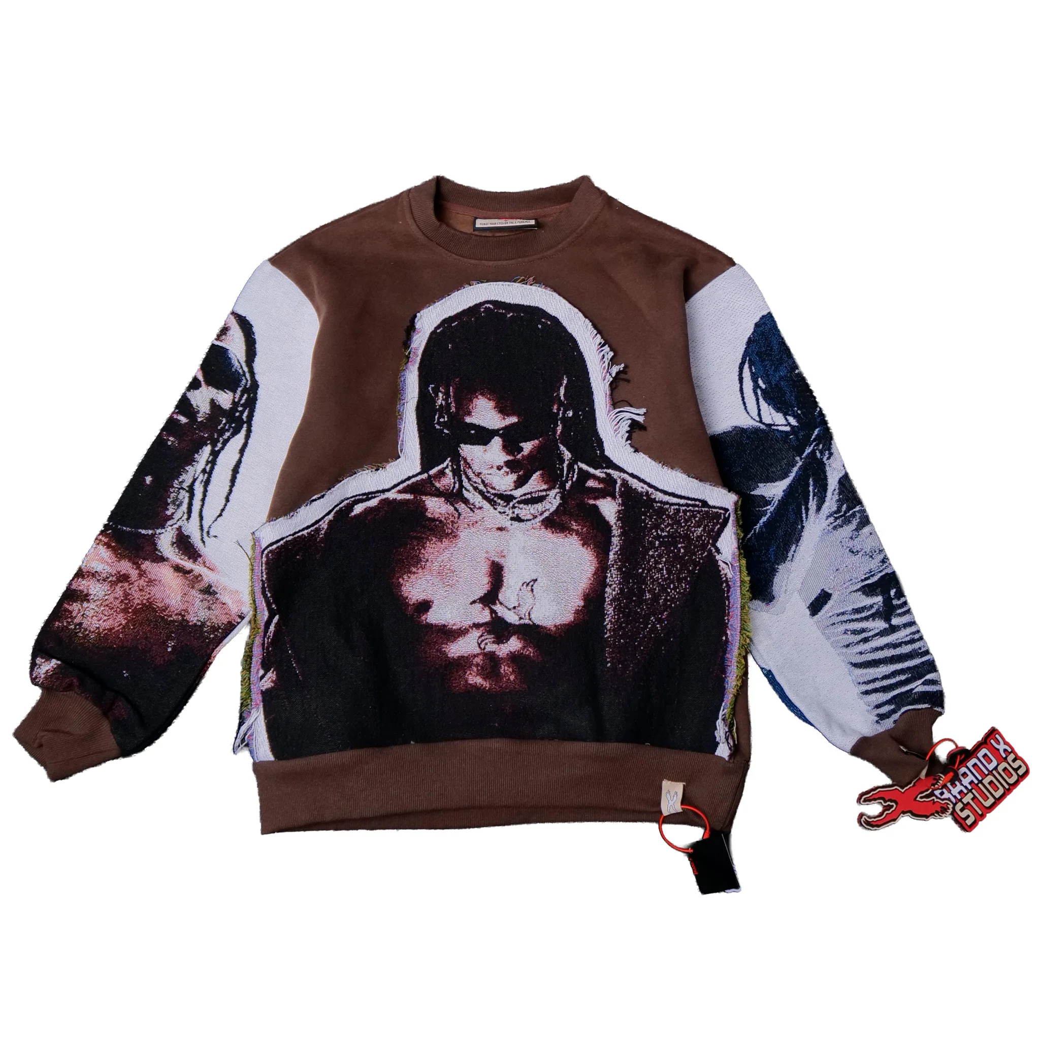 TRAVIS SCOTT CUTOUT TAPESTRY SWEATSHIRT - Image 3