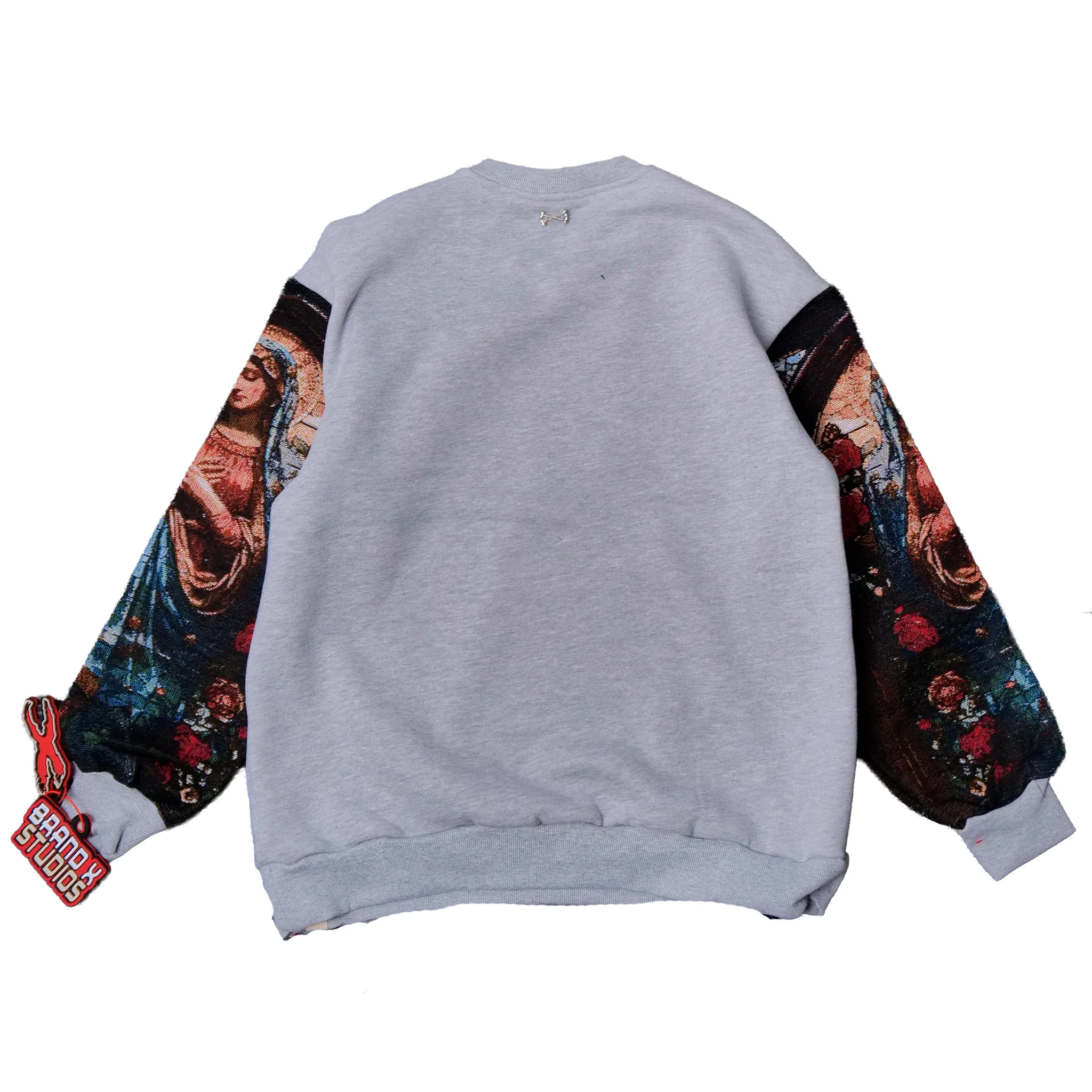 ST MARY CUTOUT TAPESTRY SWEATSHIRT (GREY) - Image 4