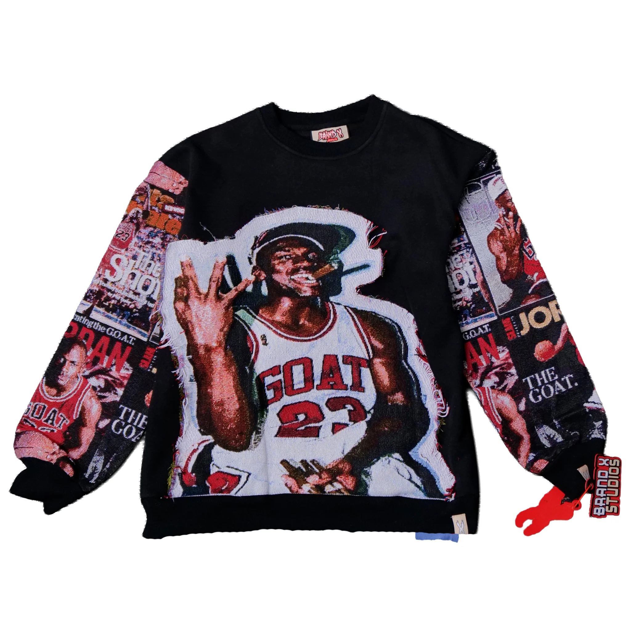 MICHAEL JORDAN CUTOUT TAPESTRY SWEATSHIRT - Image 3