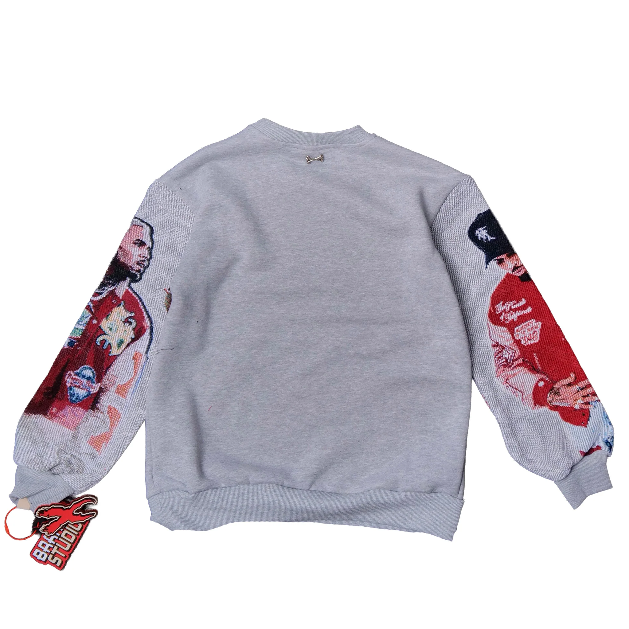 CHRIS BROWN CUTOUT TAPESTRY SWEATSHIRT - Image 4