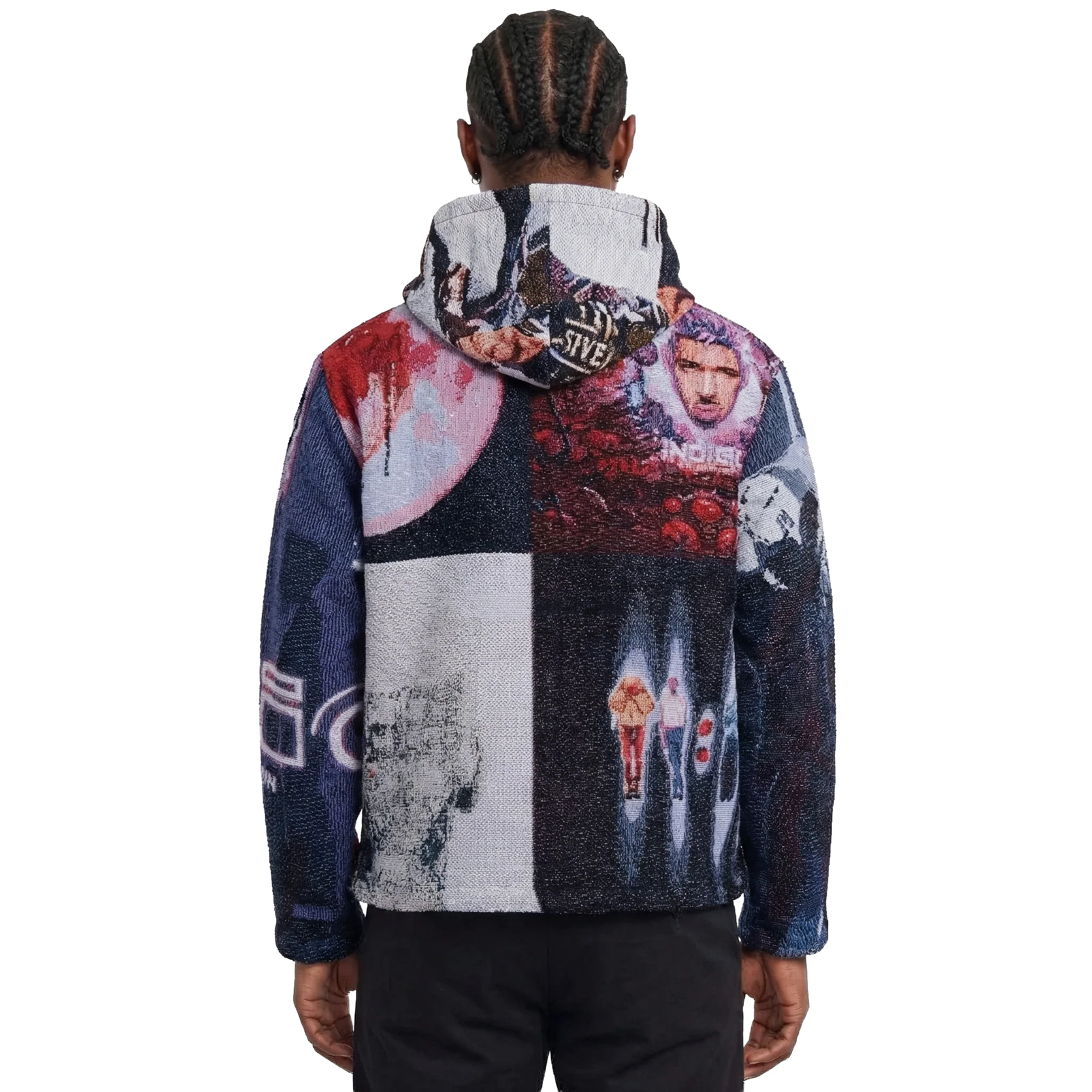 CHRIS BROWN ALBUMS TAPESTRY HOODIE - Image 2