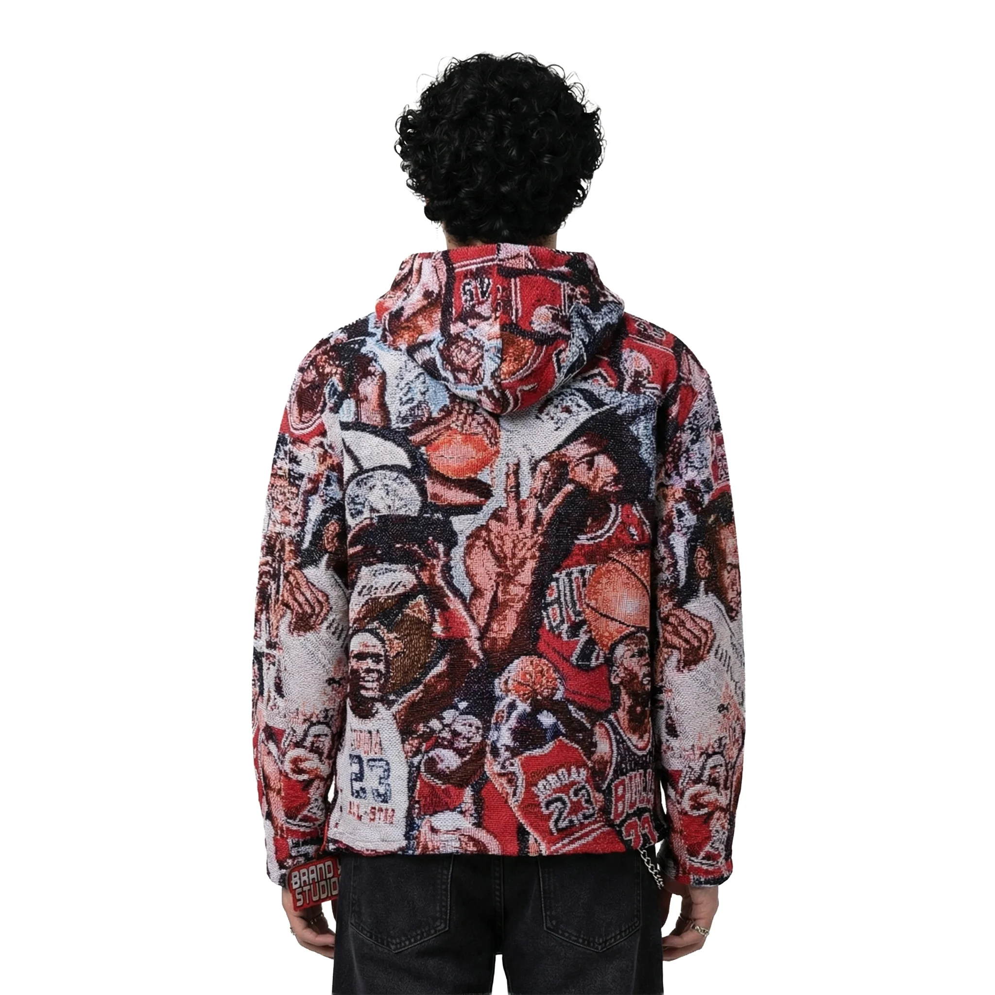 MICHAEL JORDAN COLLAGE TAPESTRY HOODIE - Image 2