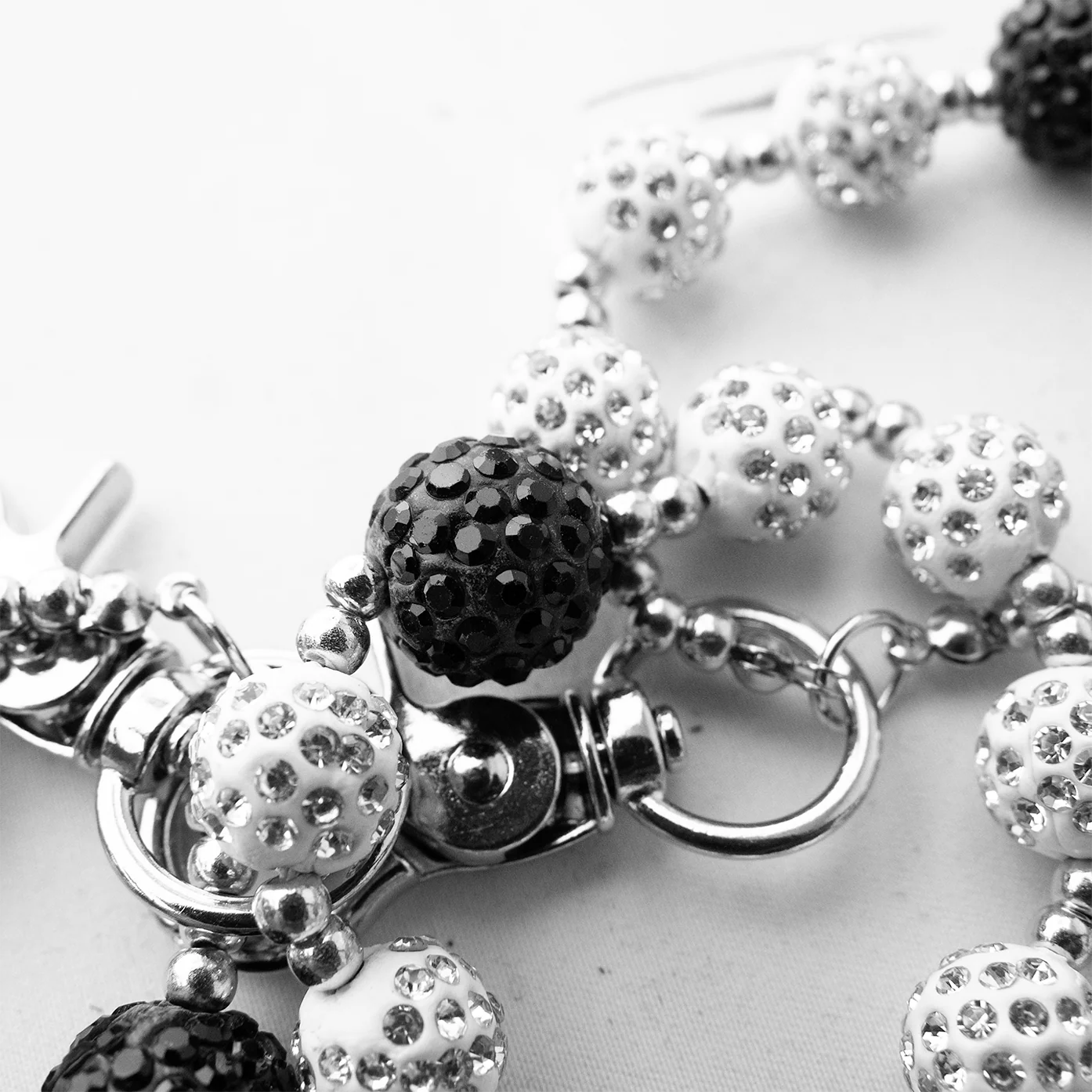 Crystal Black & Silver Pant Chain - Image 3