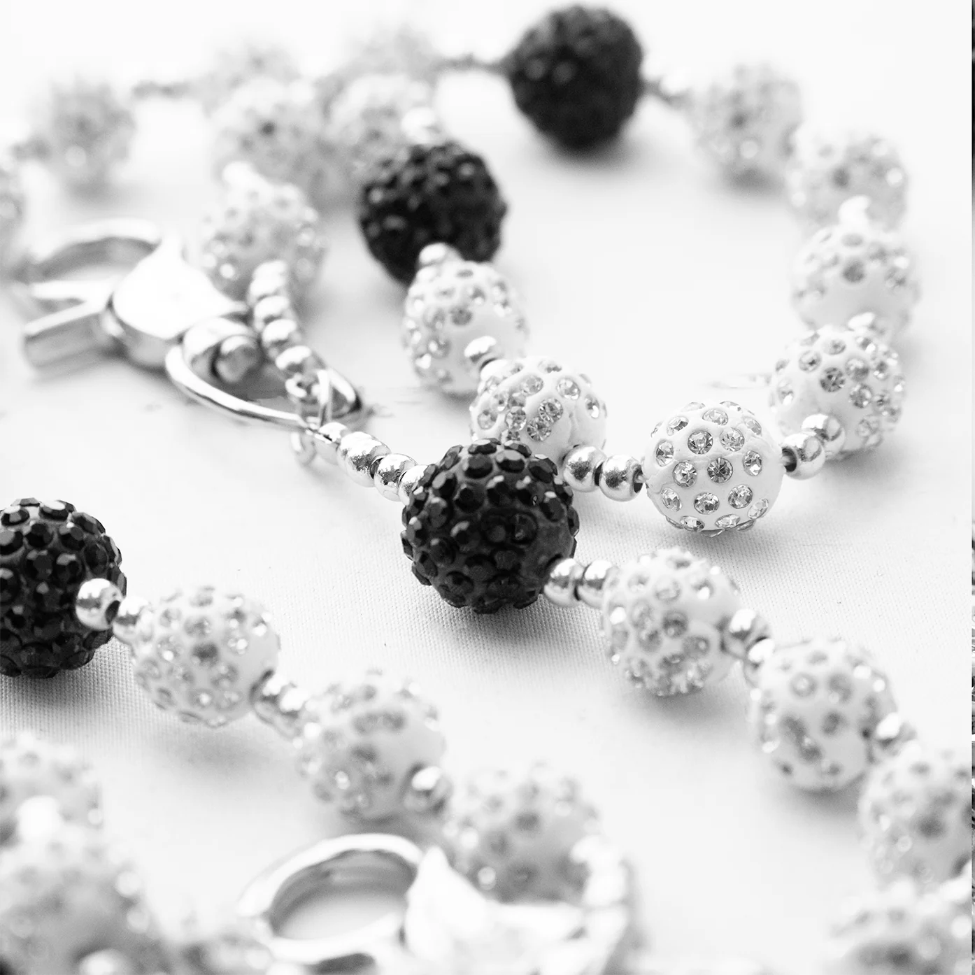 Crystal Black & Silver Pant Chain - Image 4