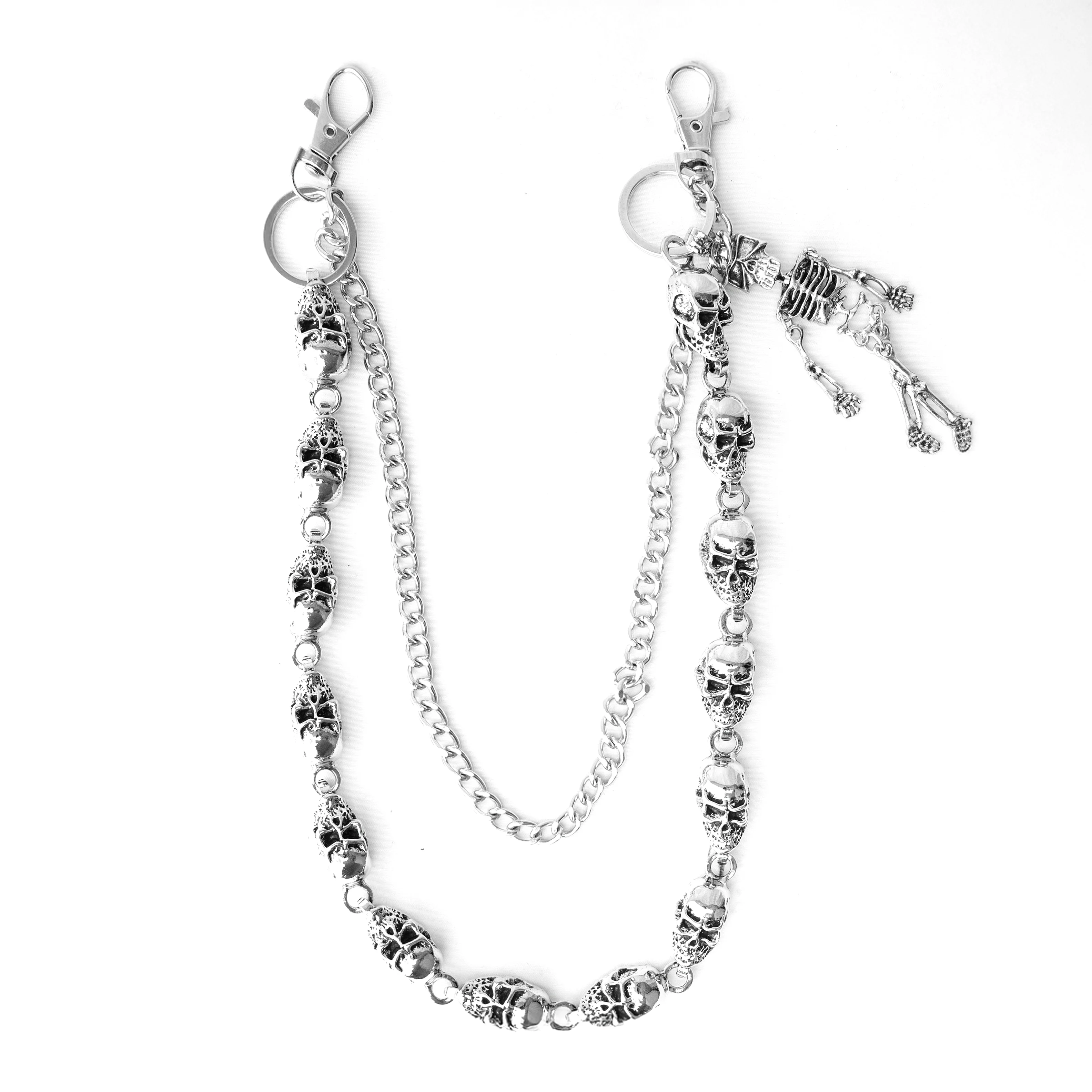 Silver Skulls Pant Chain - Image 2