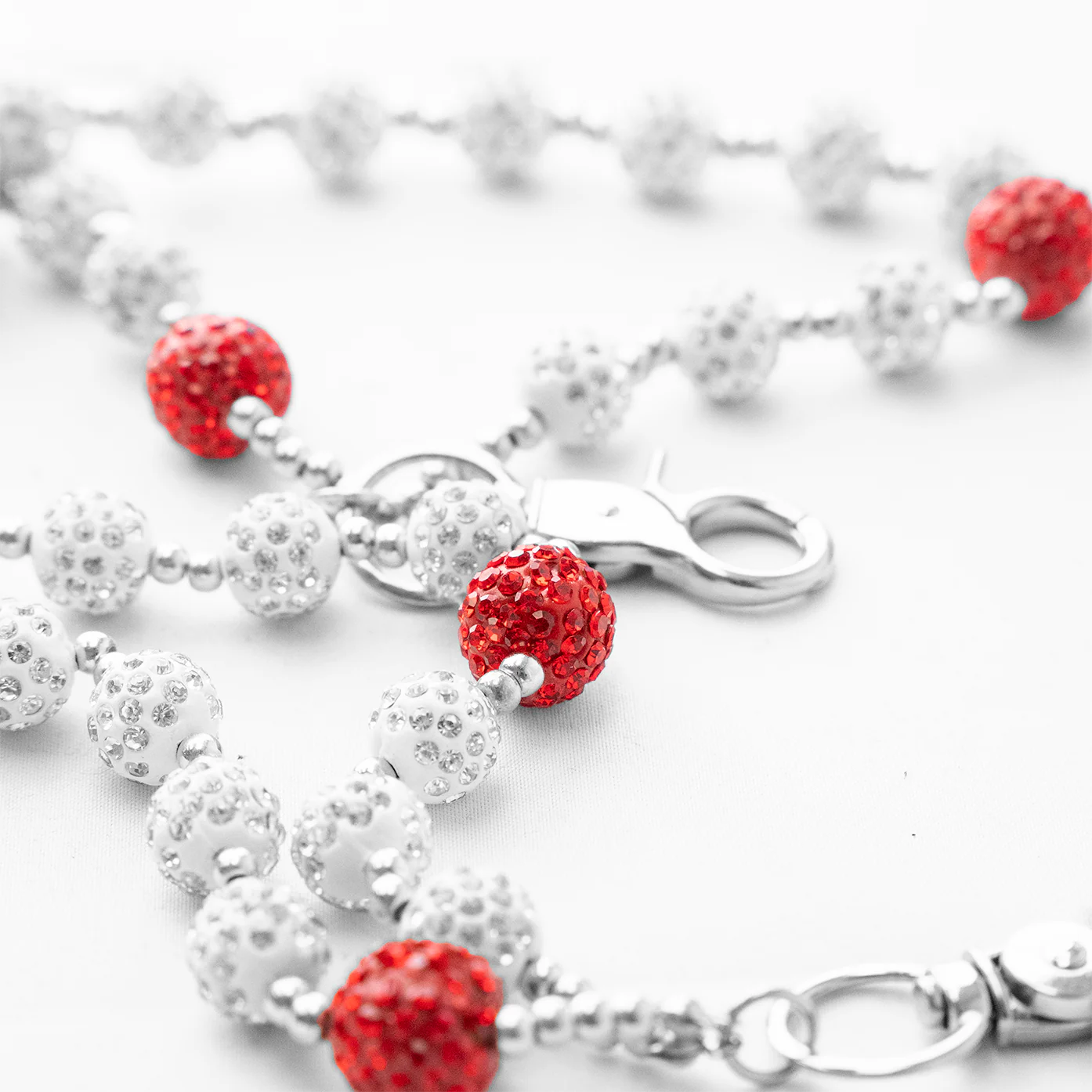 Crystal Red & Silver Pant Chain - Image 4