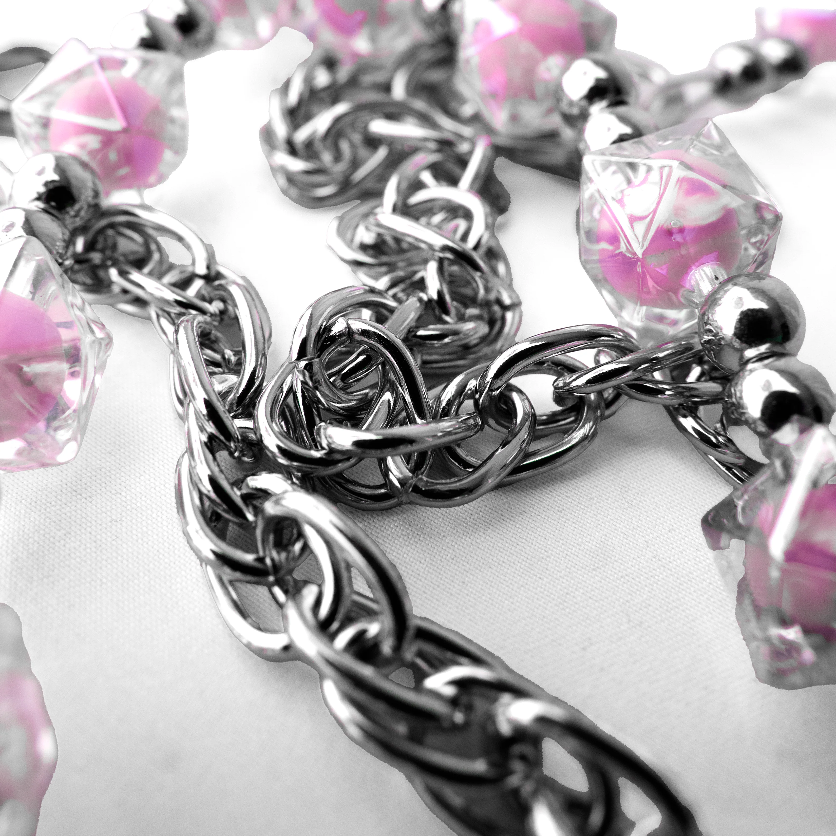 Pink Glass Pant Chain - Image 3