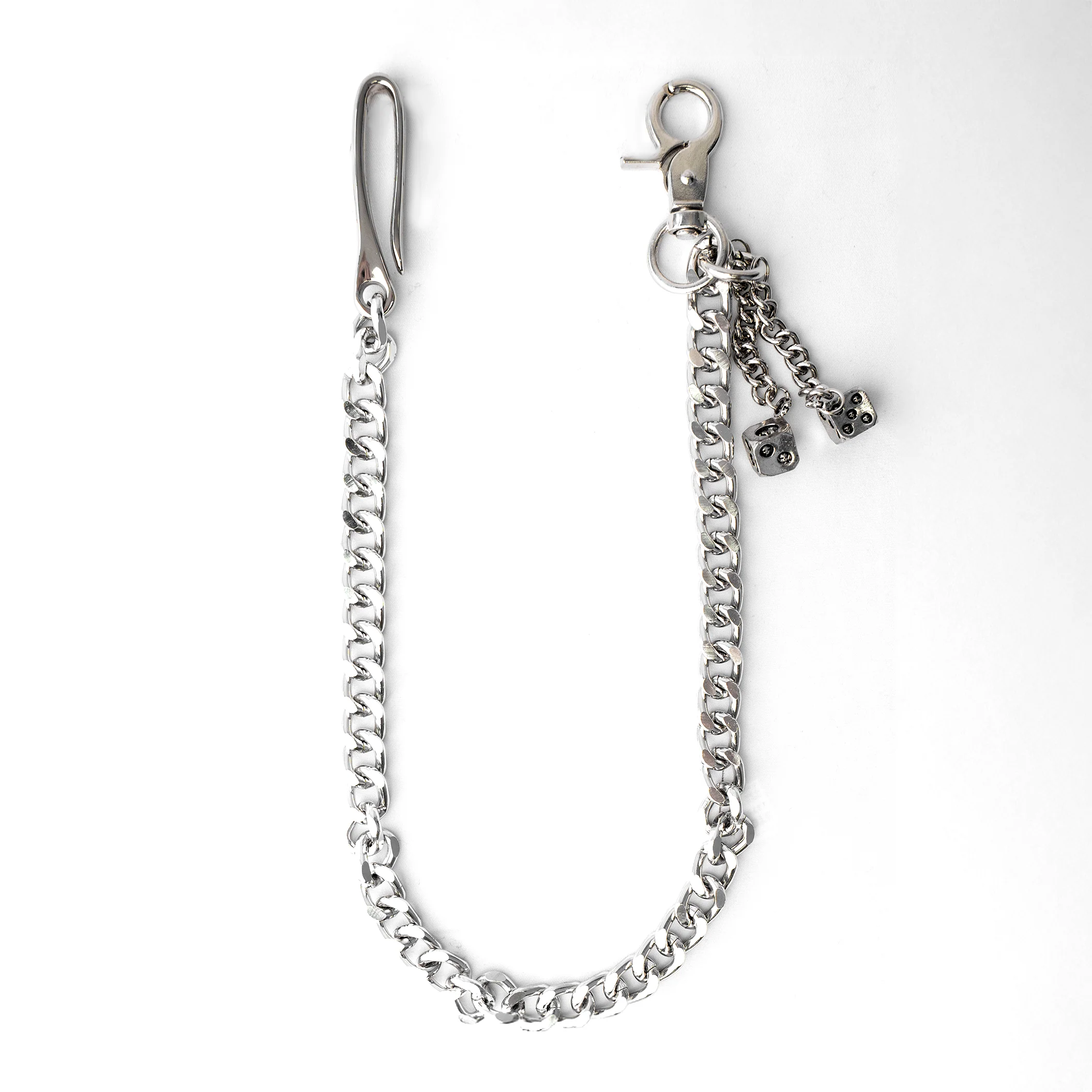 Silver Dice Pant Chain - Image 2