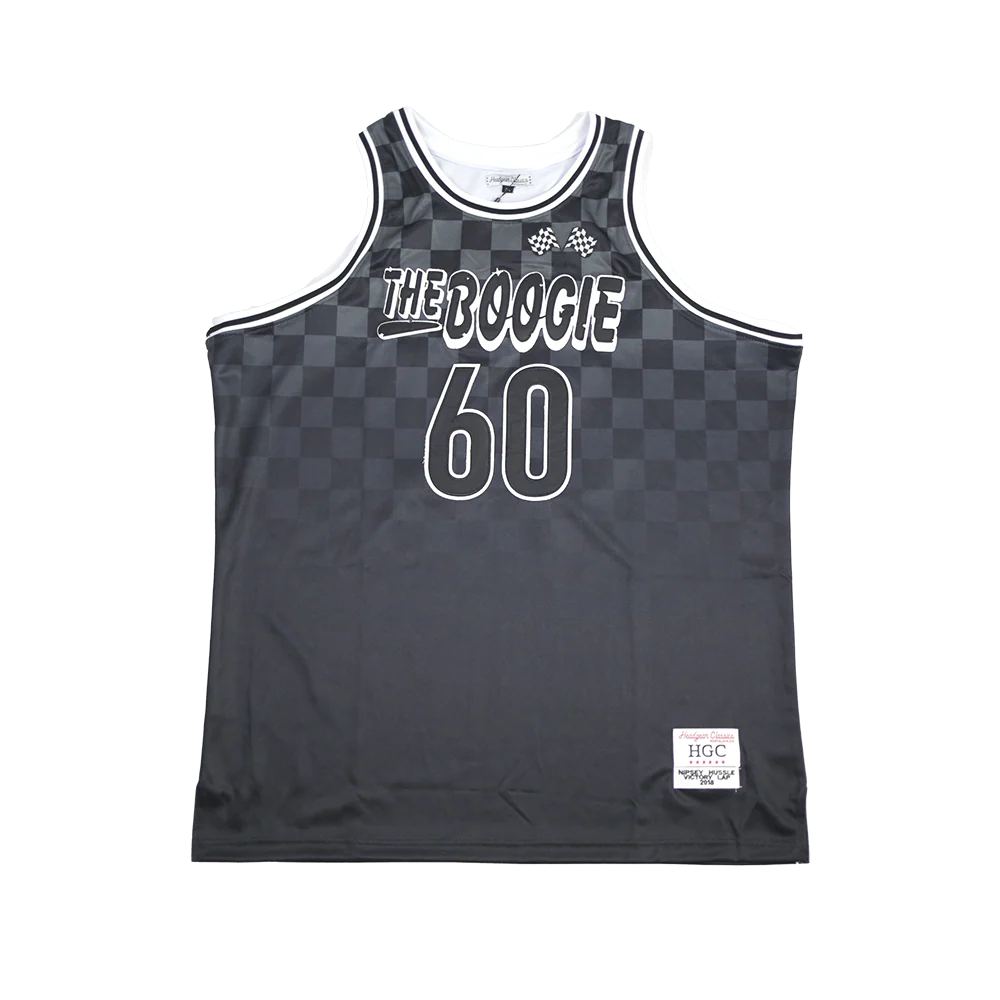 NIPSEY HUSSLE BOOGIE YOUTH BASKETBALL JERSEY (BLACK)