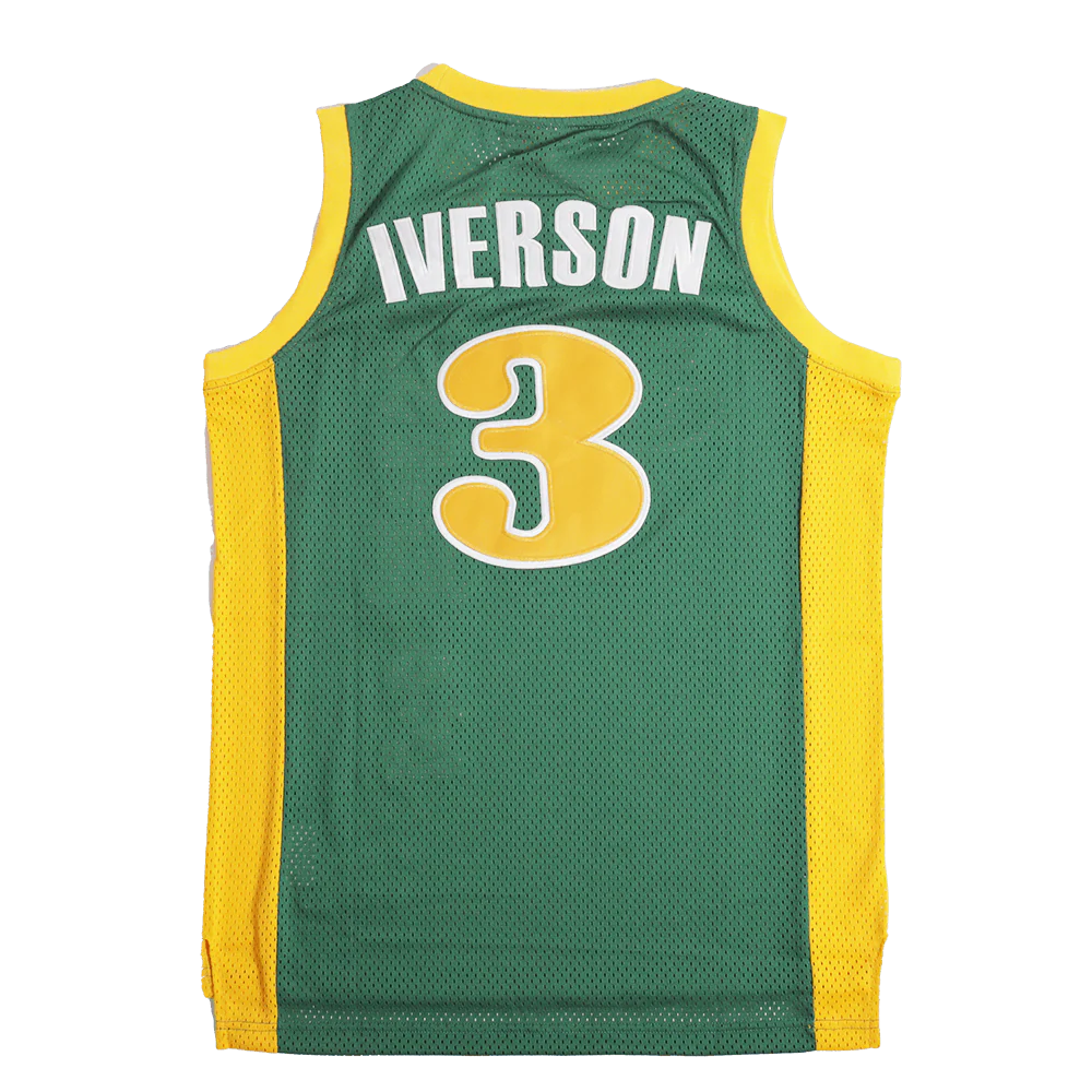 IVERSON HIGH SCHOOL BASKETBALL JERSEY (GREEN) - Image 2