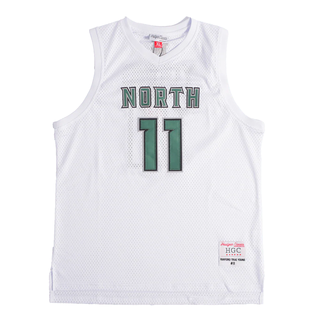 TRAE YOUNG NORTH HIGH SCHOOL BASKETBALL JERSEY (WHITE)