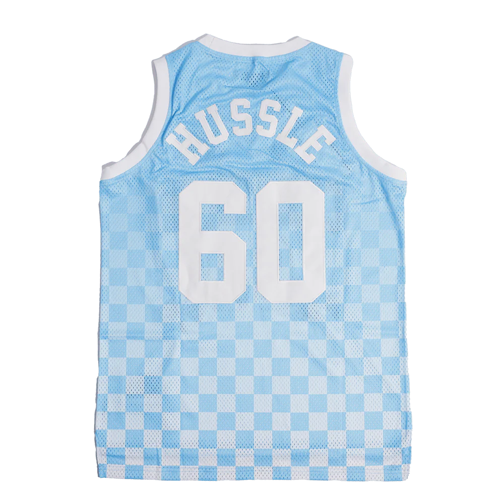 CRENSHAW CHECKER FLAG BASKETBALL JERSEY SKY BLUE - Image 2