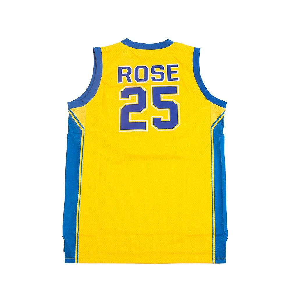 DERRICK ROSE HIGH SCHOOL BASKETBALL JERSEY YELLOW - Image 2