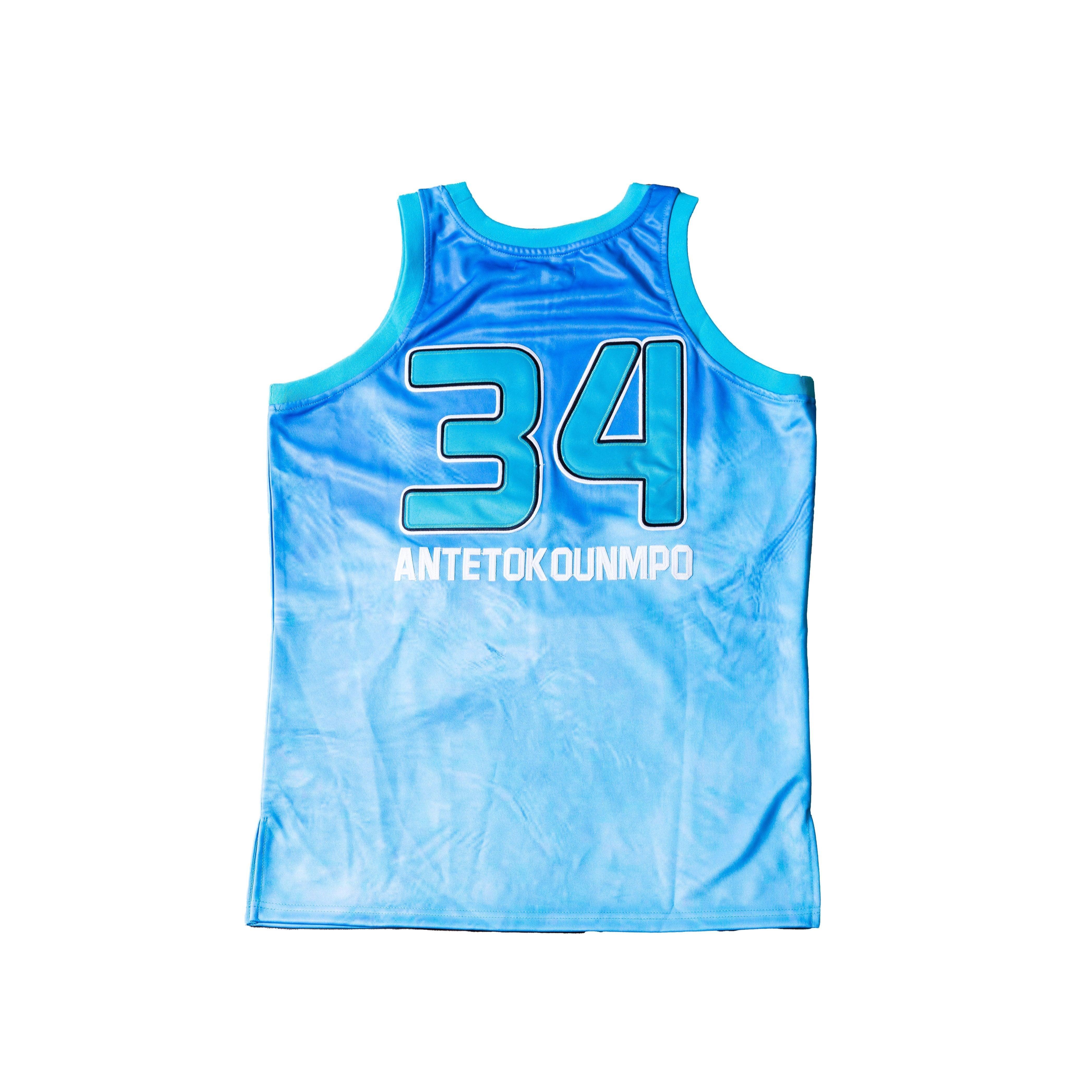 G. ANTETOKOUNMPO ALTERNATE HIGH SCHOOL BASKETBALL JERSEY BLUE - Image 2