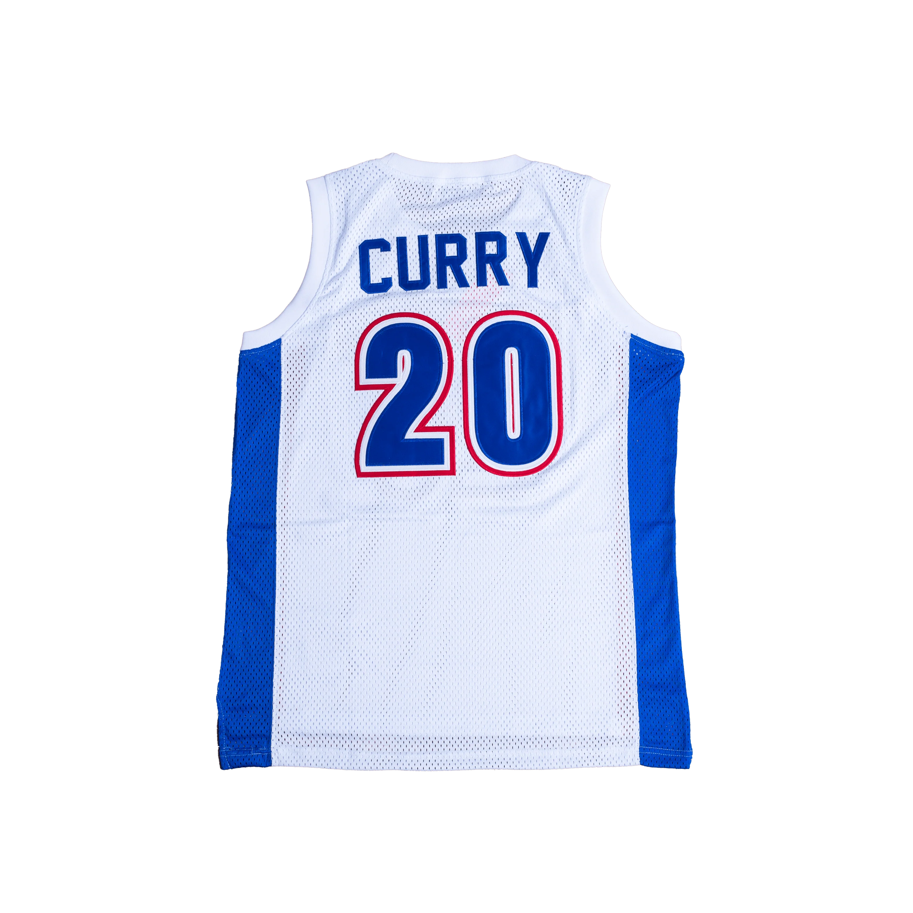 STEPH CURRY HIGH SCHOOL BASKETBALL JERSEY (WHITE) - Image 2