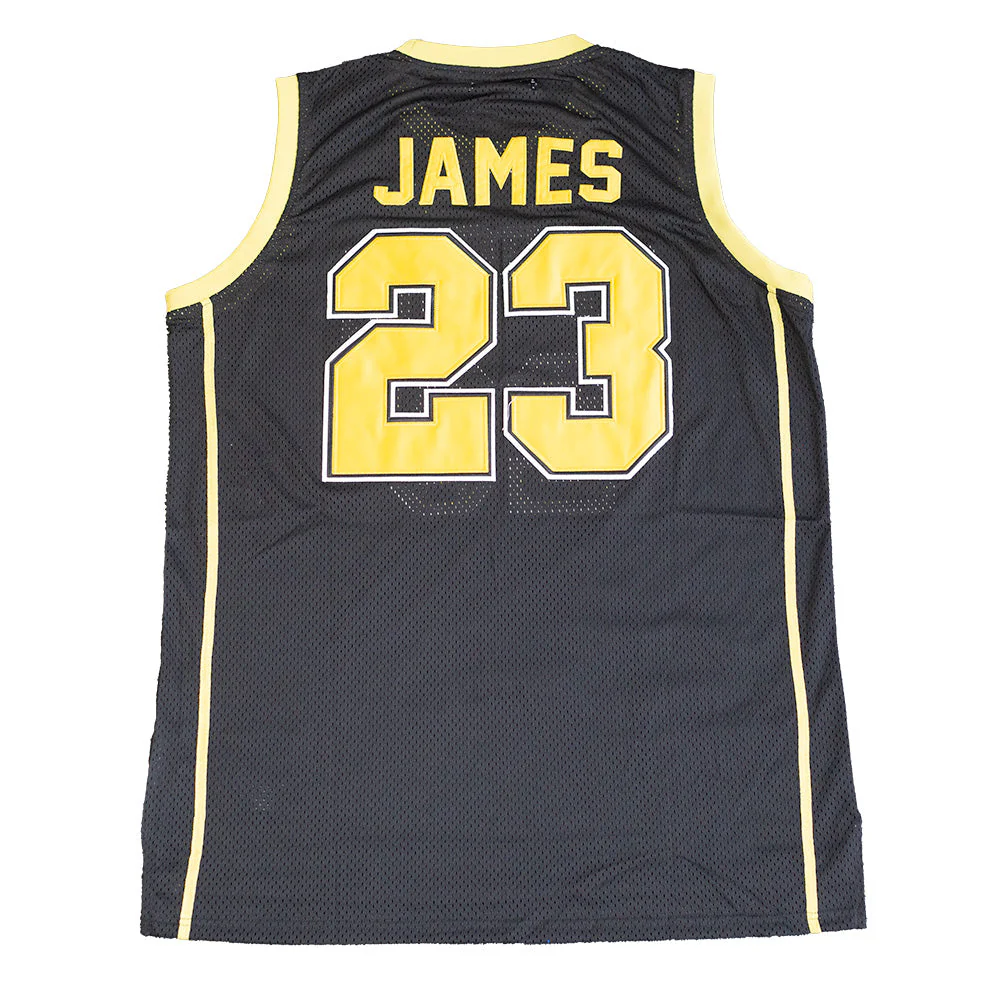 JAMES HS BASKETBALL JERSEY (BLACK) - Image 2