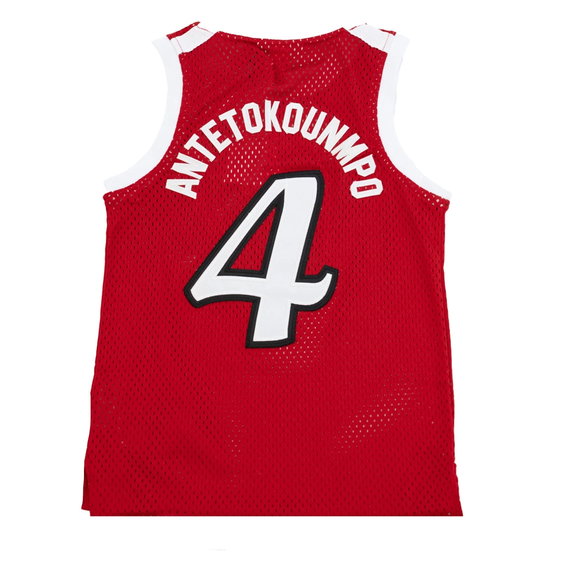 GIANNIS ANTETOKOUNMPO YOUTH LEAGUE BASKETBALL JERSEY (RED) - Image 2