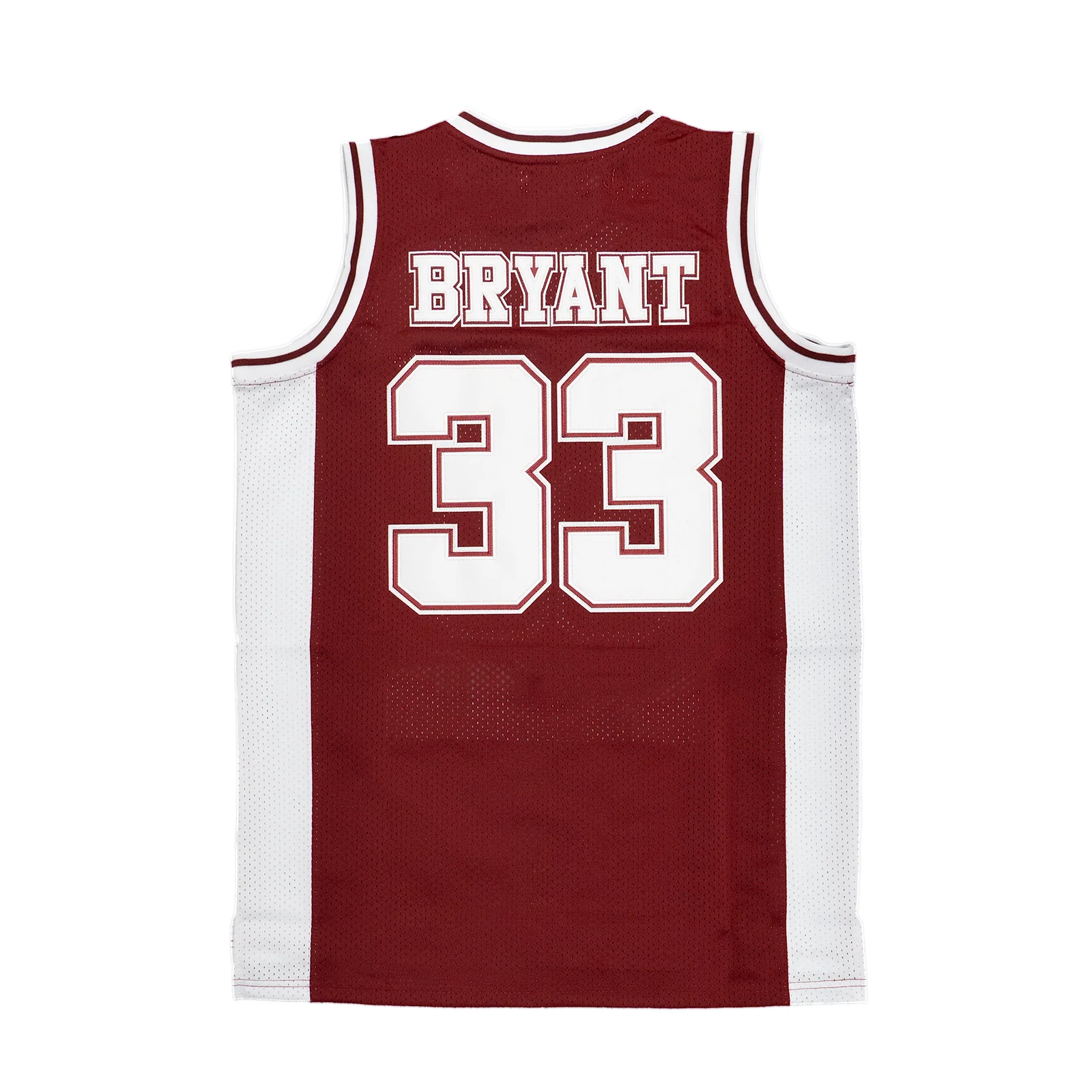 KOBE BRYANT HIGH SCHOOL AUTHENTIC BASKETBALL JERSEY (MAROON) - Image 2