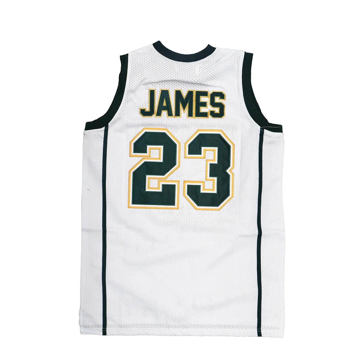 IRISH LEBRON JAMES AUTHENTIC BASKETBALL JERSEY (WHITE) - Image 2