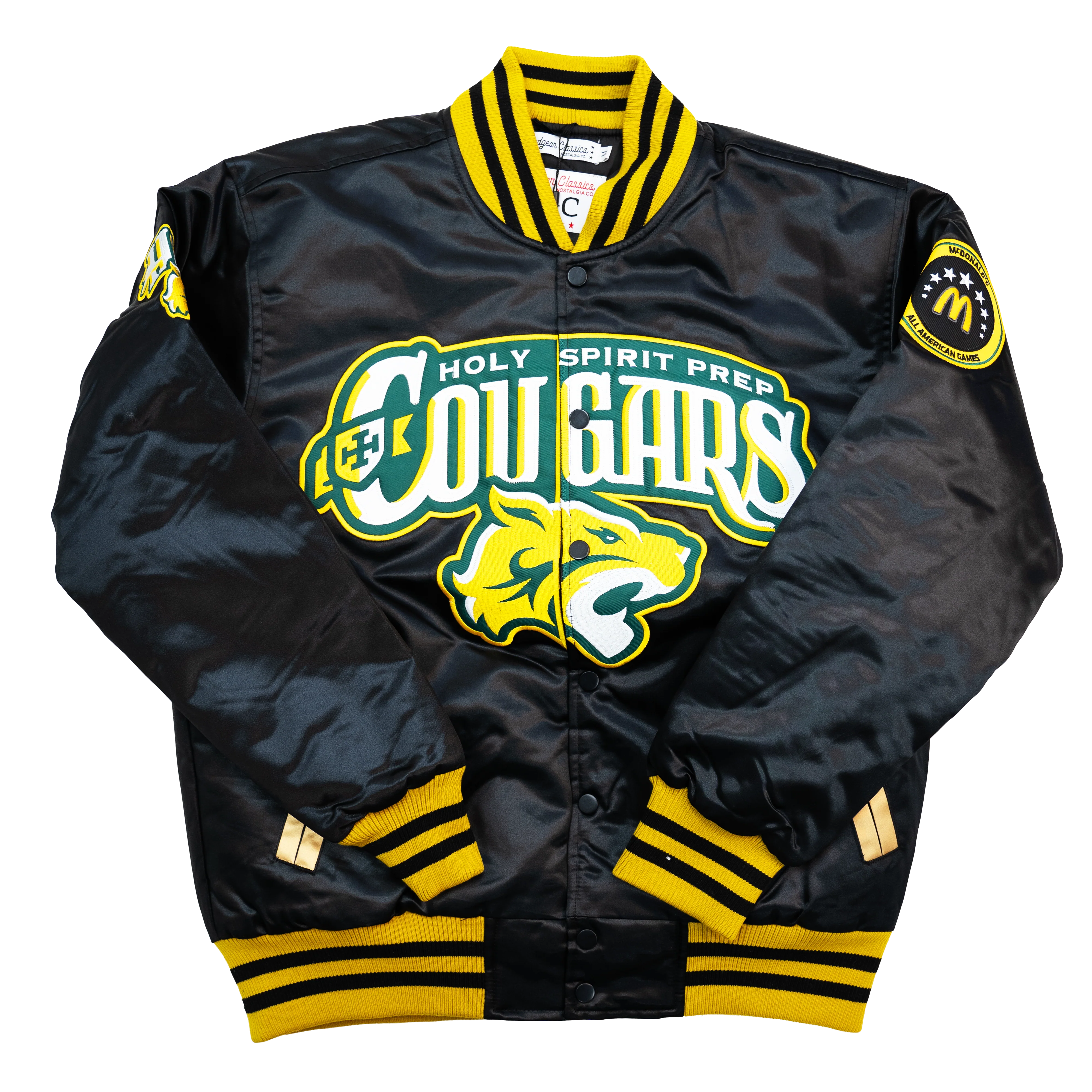 ANTHONY EDWARDS COUGARS SATIN JACKET (BLACK)