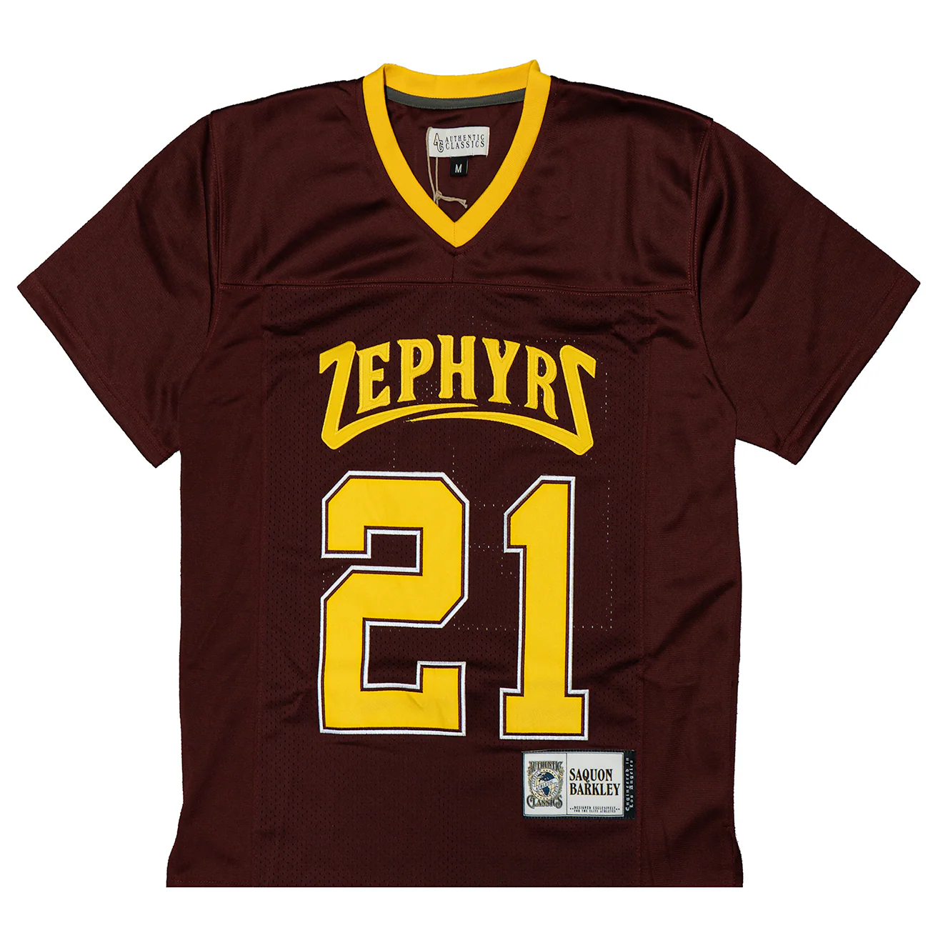 YOUTH SAQUON BARKLEY WHITEHALL ZEPHYRS HIGH SCHOOL FOOTBALL JERSEY (MAROON)
