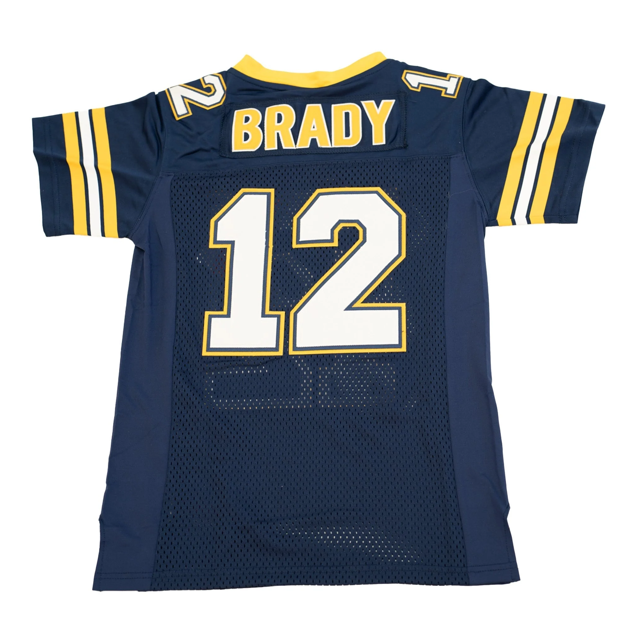 YOUTH TOM BRADY HIGH SCHOOL FOOTBALL JERSEY (NAVY) - Image 2