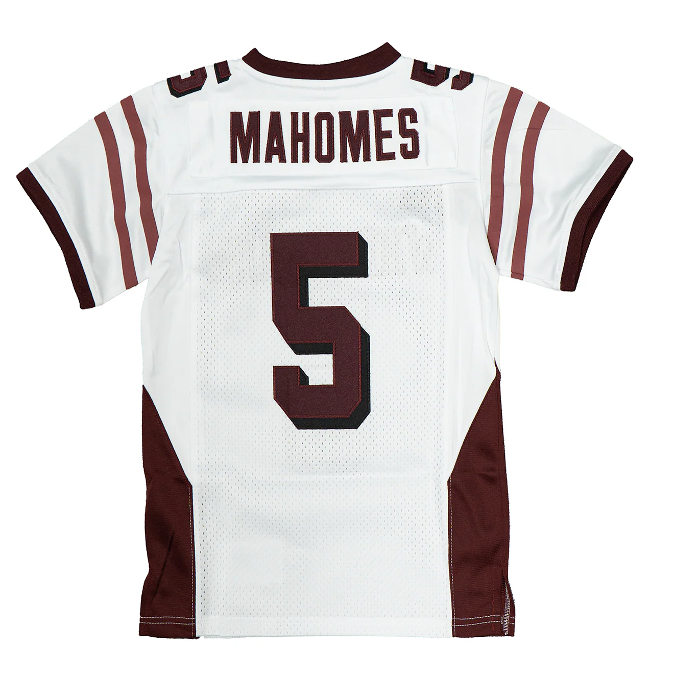PATRICK MAHOMES WHITE HIGH SCHOOL FOOTBALL JERSEY (WHITE) - Image 2