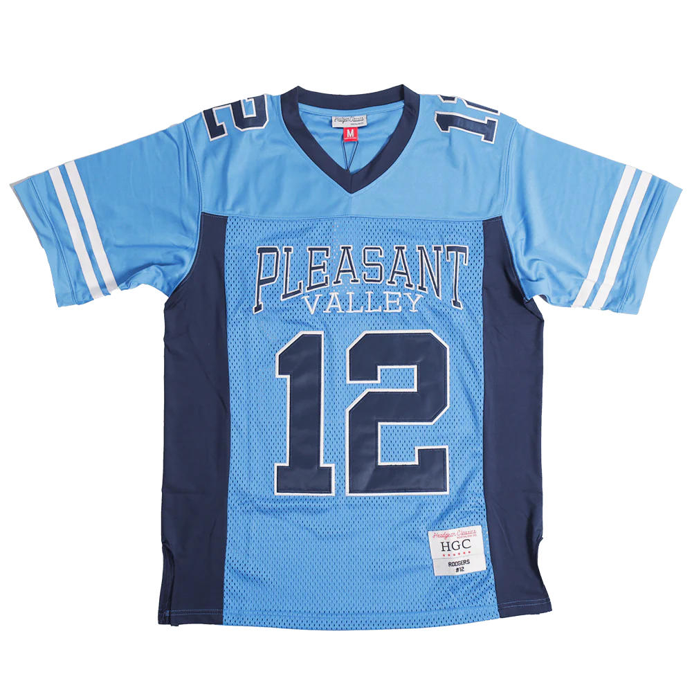 AARON RODGERS PLEASANT VALLEY HIGH SCHOOL FOOTBALL JERSEY (BLUE)