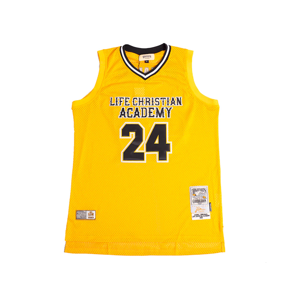 HANSEL EMMANUEL LIFE CHRISTIAN ACADEMY AUTHENTIC BASKETBALL JERSEY