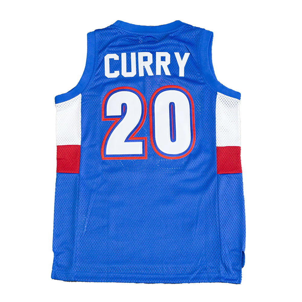 STEPHEN CURRY KNIGHTS AUTHENTIC HIGH SCHOOL BASKETBALL JERSEY (BLUE) - Image 2