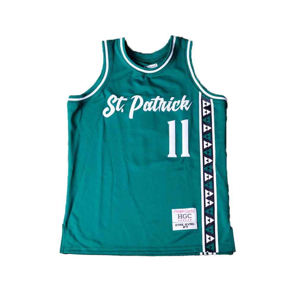 ST PATRICK KYRIE IRVING YOUTH AUTHENTIC BASKETBALL JERSEY