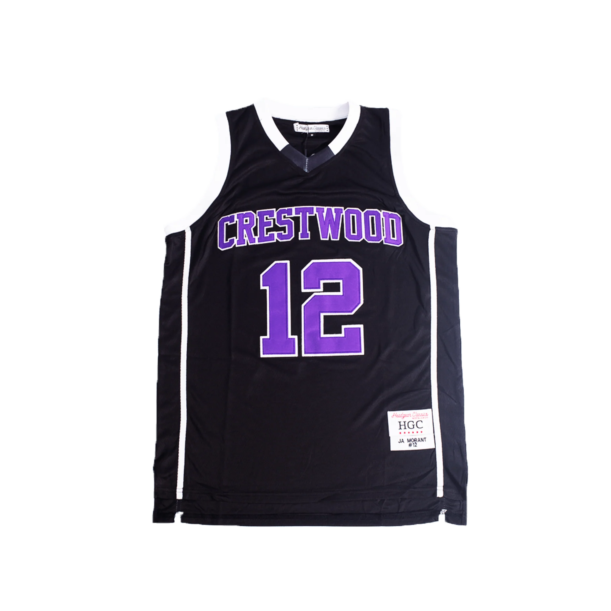 JA MORANT HIGH SCHOOL YOUTH AUTHENTIC BASKETBALL JERSEY (BLACK/PURPLE)